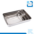 Restauration et fournitures d&#39;hôtels en acier inoxydable Metal Serving Trays Wholesale